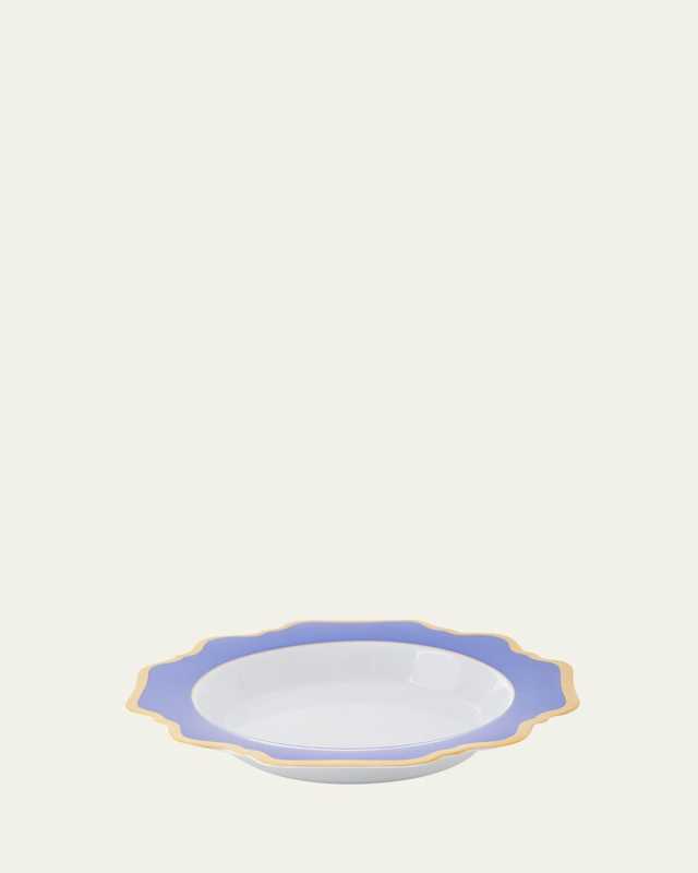 Indigo Rimmed Soup Bowl